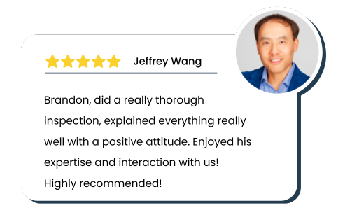 Review left by Jeffrey Wang for Key Inspection Services: Brandon, did a really thorough inspection, explained everything really well with a positive attitude. Enjoyed his expertise and interaction with us! Highly recommended!